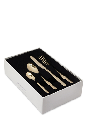 Champagne Mirage Cutlery, Set of 16